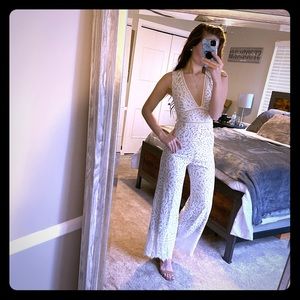 White Lace Jumpsuit